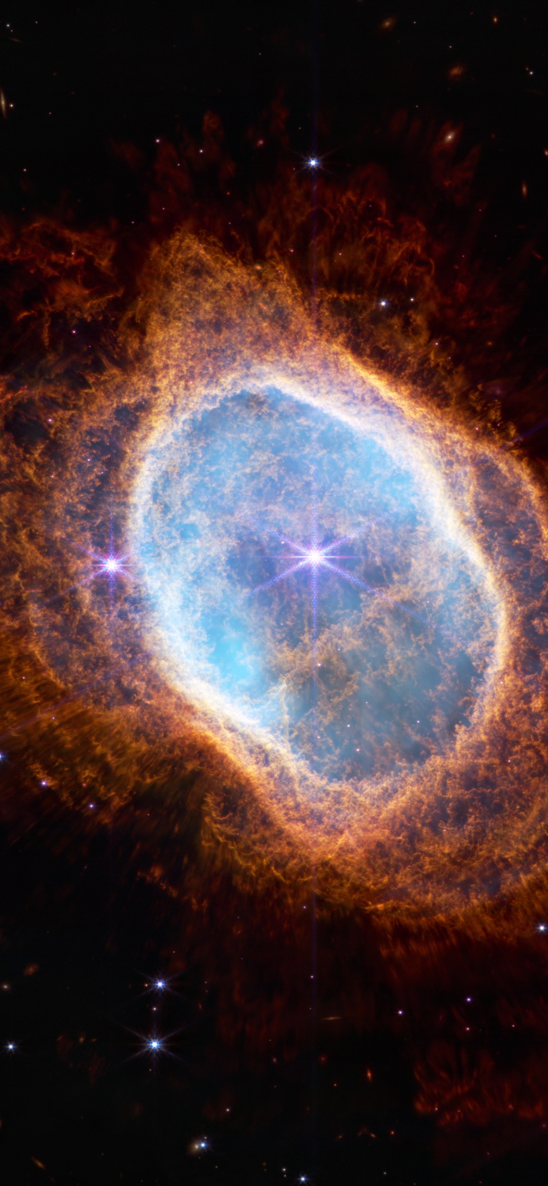 NGC 3132, 空间望远镜, 宇宙, 天文学, 望远镜 壁纸 1125x2436 允许