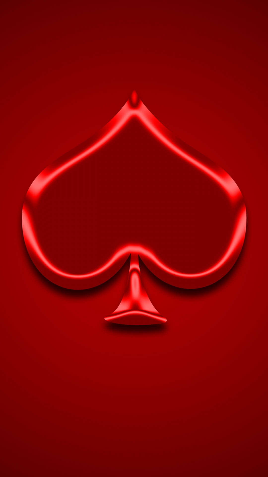 Red Heart With Heart Illustration. Wallpaper in 1080x1920 Resolution