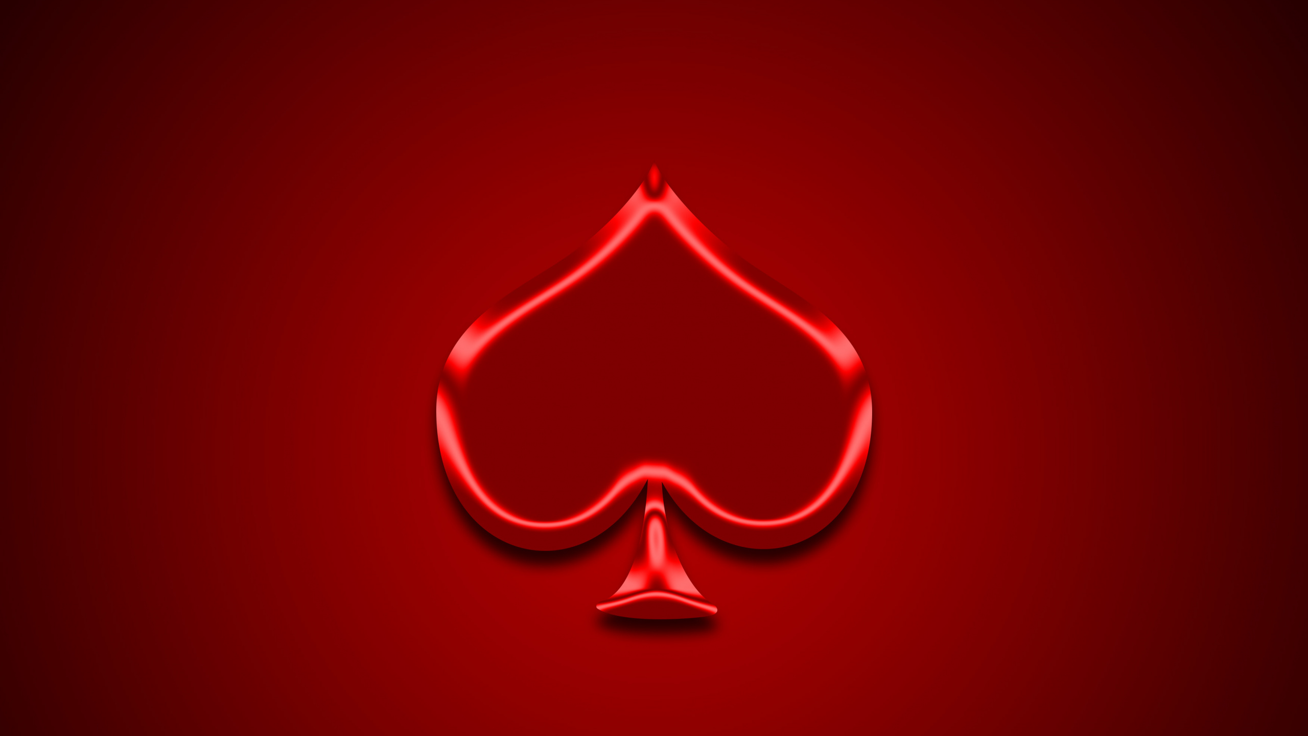 Red Heart With Heart Illustration. Wallpaper in 2560x1440 Resolution