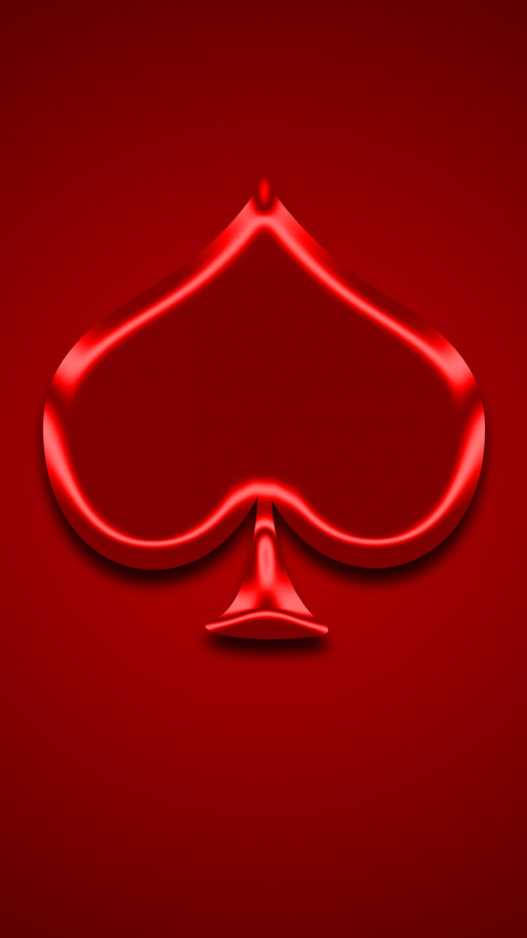 Red Heart With Heart Illustration. Wallpaper in 750x1334 Resolution
