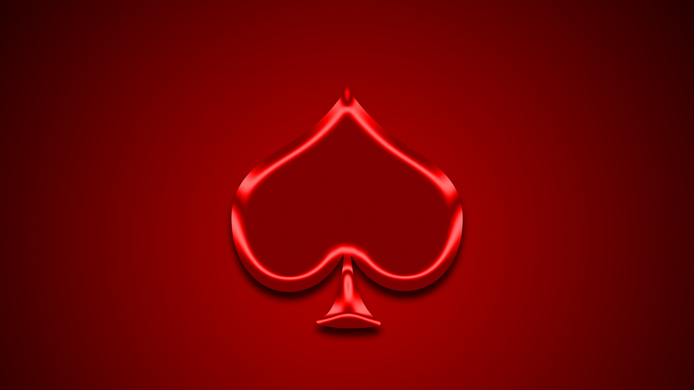 Corazón Rojo Con Ilustración de Corazón. Wallpaper in 1366x768 Resolution