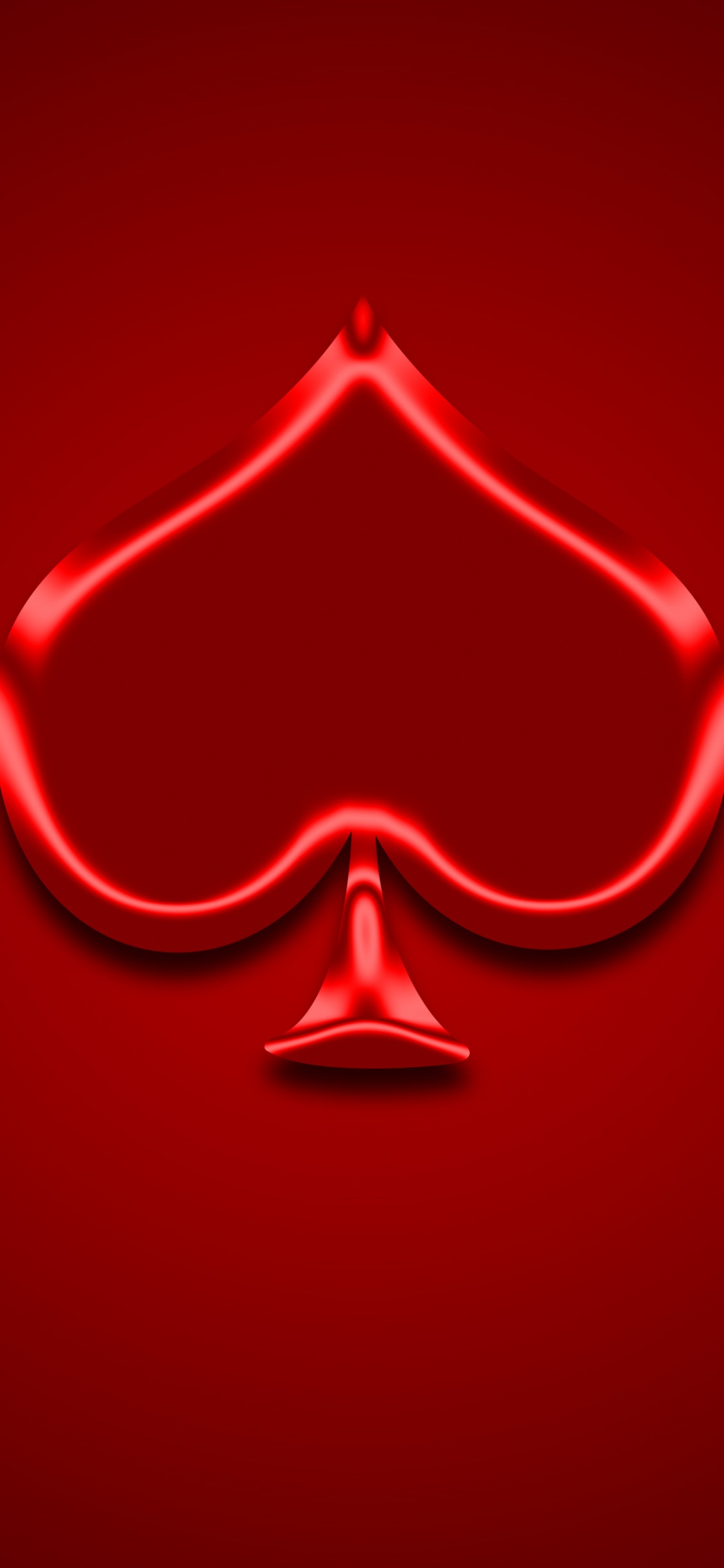 Coeur Rouge Avec Illustration de Coeur. Wallpaper in 1125x2436 Resolution