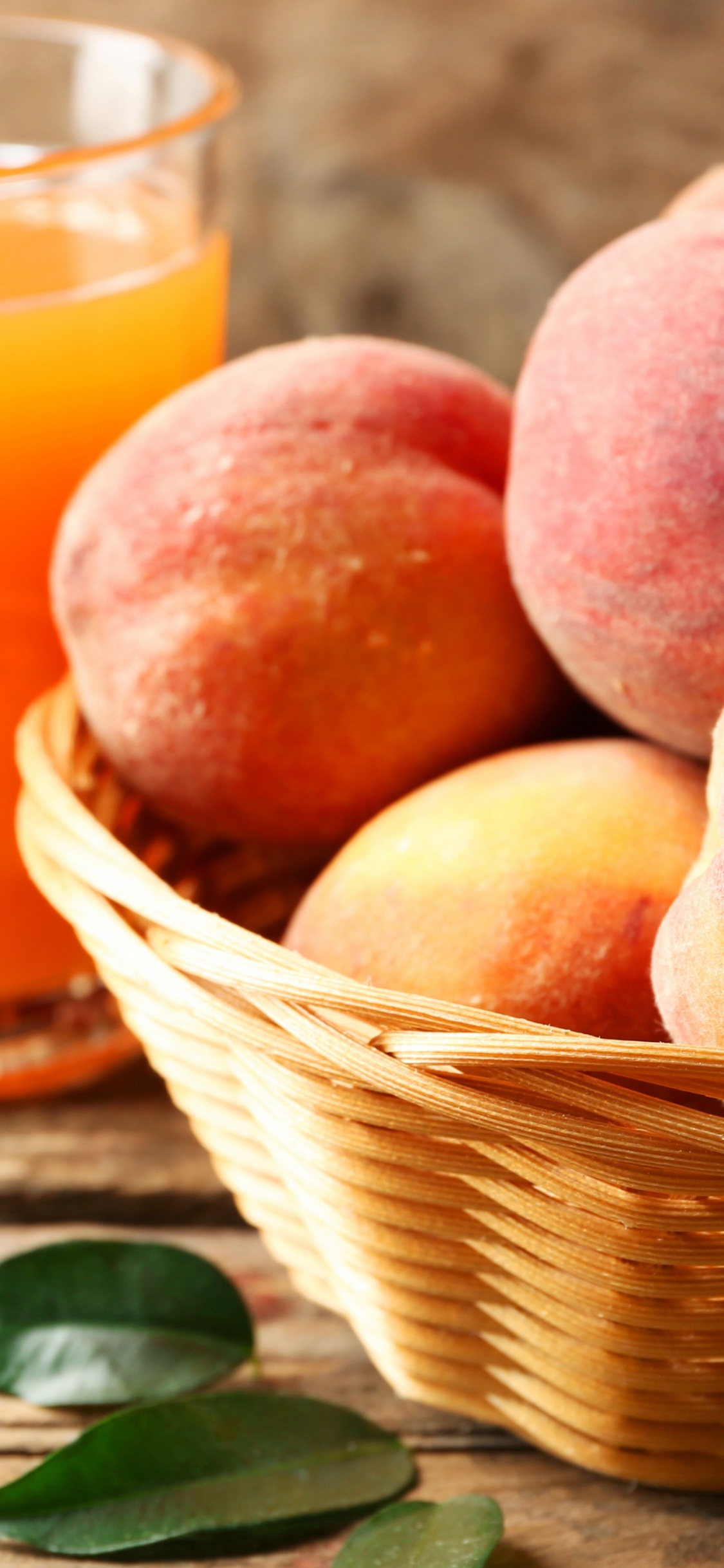 Peach, Fruit, Food, Tableware, Rangpur. Wallpaper in 1125x2436 Resolution