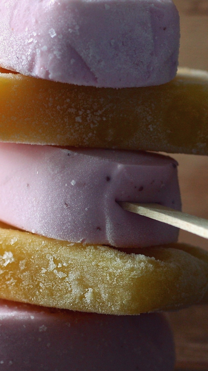 Blue Ice Cream on Stick. Wallpaper in 720x1280 Resolution