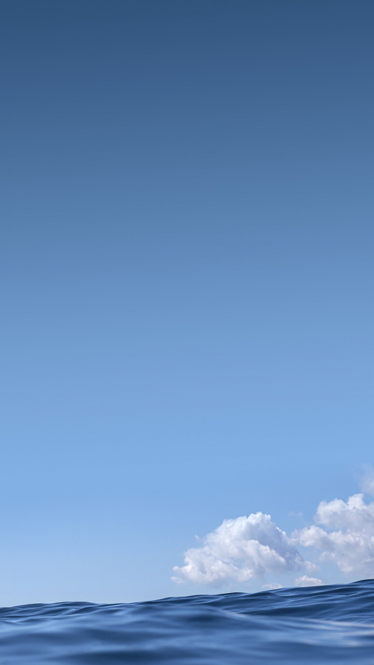 Blau, Tageszeit, Atmosphäre, Flüssigkeit, Horizont. Wallpaper in 750x1334 Resolution