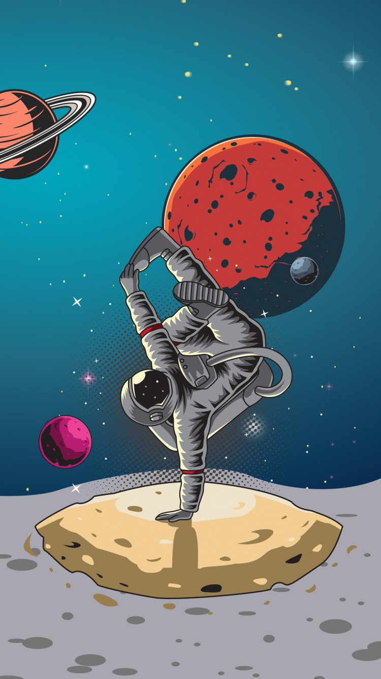 Espacio, Ilustración, Artes Visuales, Arte, Gesto. Wallpaper in 750x1334 Resolution