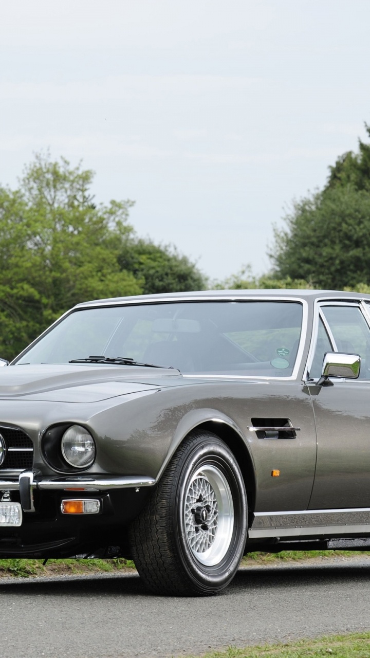 Mercedes Benz Coupé Noir Sur Terrain D'herbe Verte Pendant la Journée. Wallpaper in 720x1280 Resolution