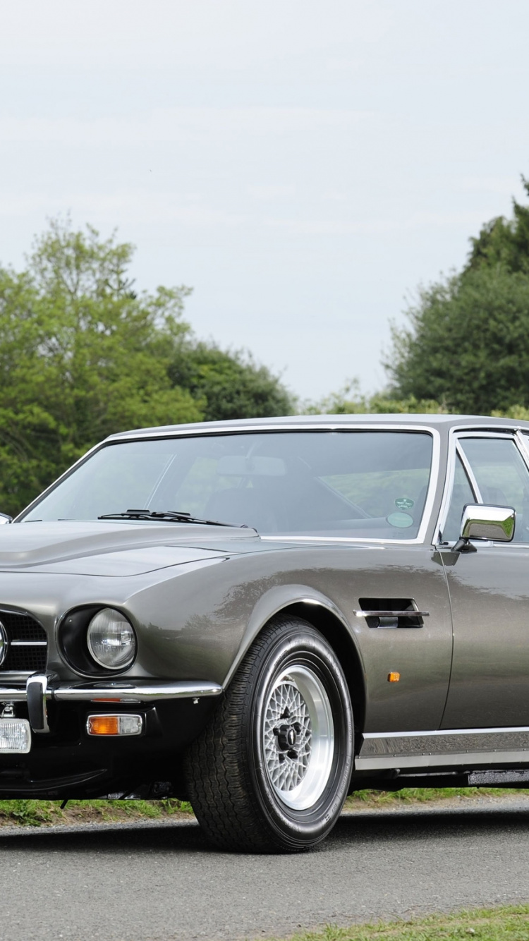 Mercedes Benz Coupé Noir Sur Terrain D'herbe Verte Pendant la Journée. Wallpaper in 750x1334 Resolution