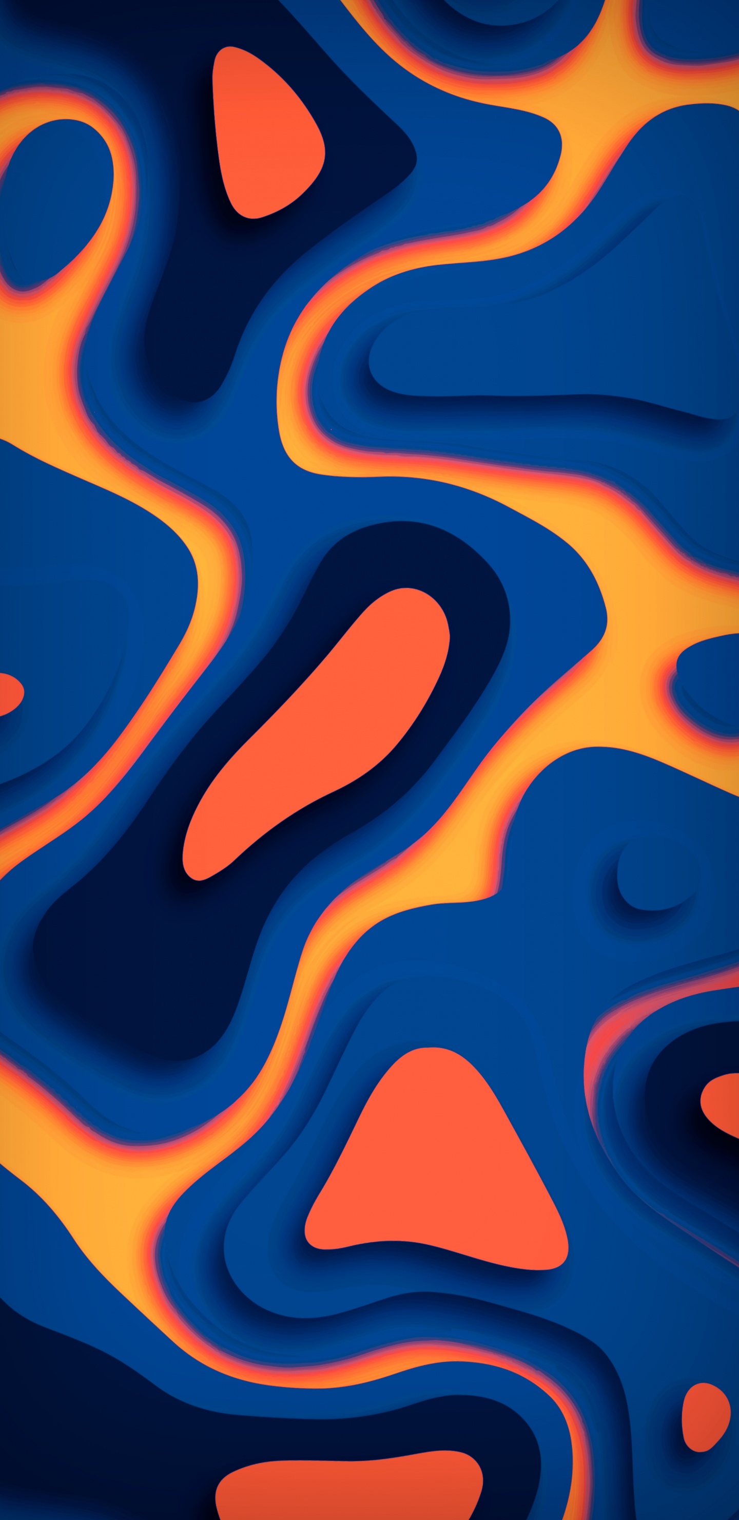 Naranja, Smartphone, Azure, Aqua, Rojo. Wallpaper in 1440x2960 Resolution