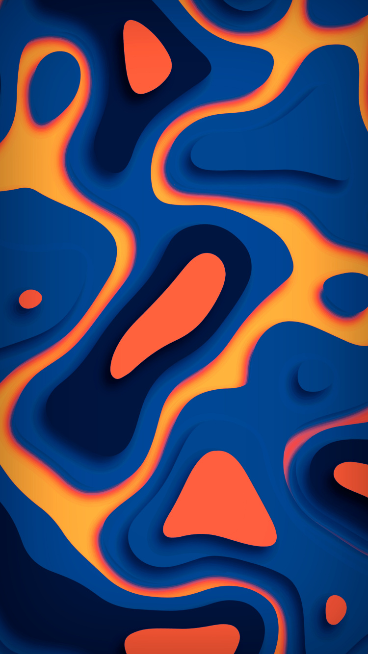 Orange, Smartphone, Azure, Aqua, Werkstoffeigenschaften. Wallpaper in 750x1334 Resolution