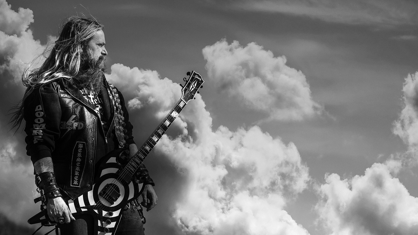 Zakk Wylde, Black Label Society, Heavy Metal, Scars, Guitar. Wallpaper in 1366x768 Resolution