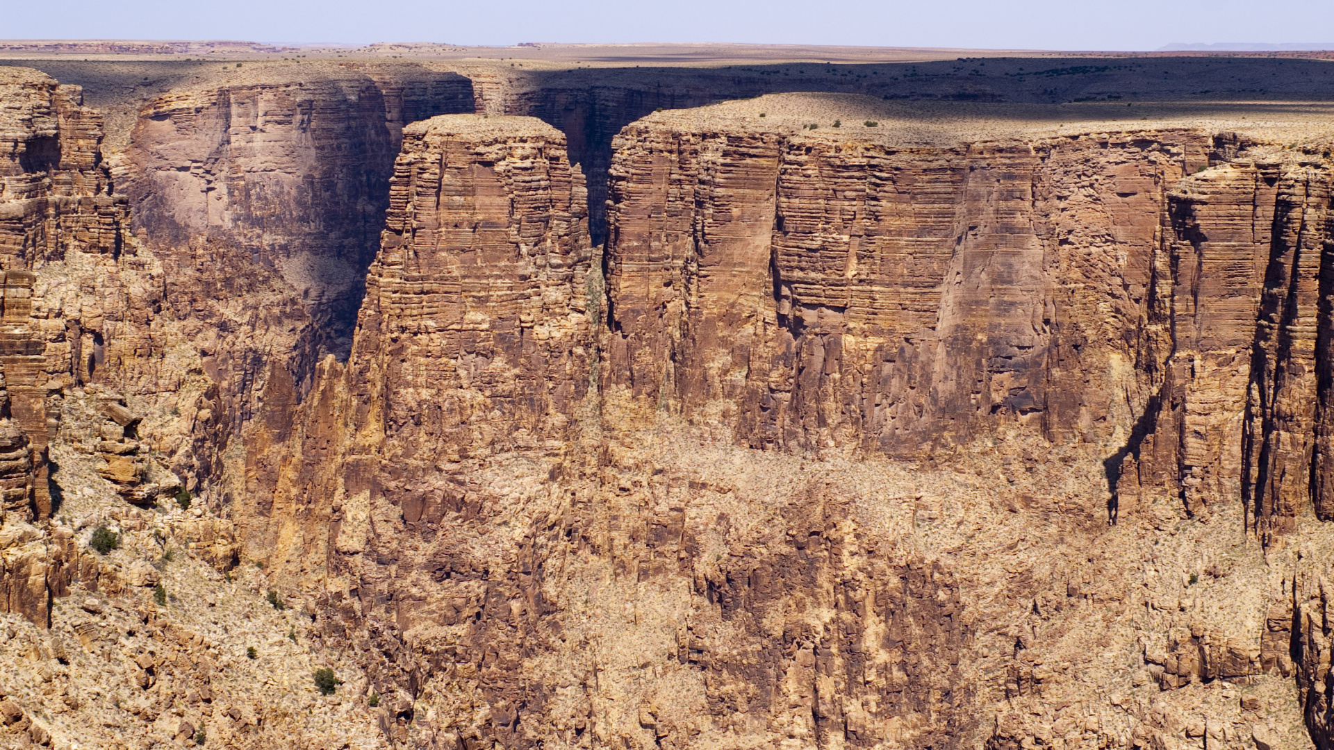 Brown Rocky Mountain Under Blue Sky During Daytime. Wallpaper in 1920x1080 Resolution