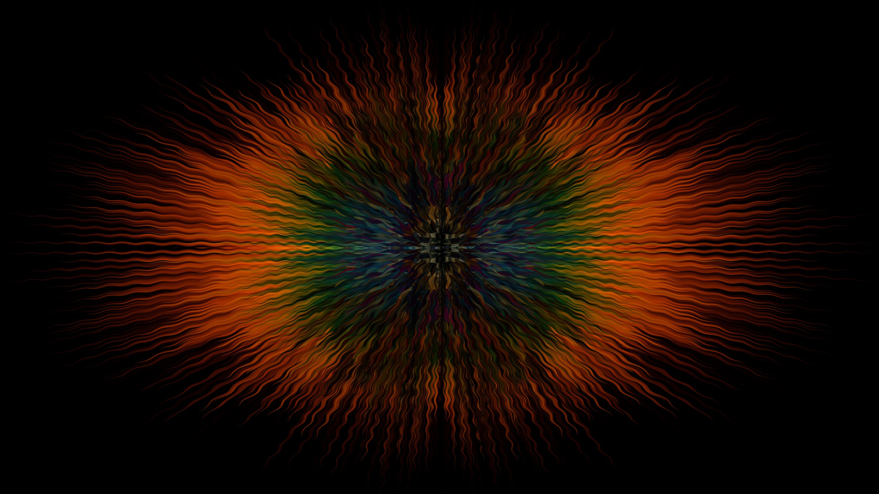 Lumière Orange et Verte Dans la Photographie en Accéléré. Wallpaper in 1280x720 Resolution