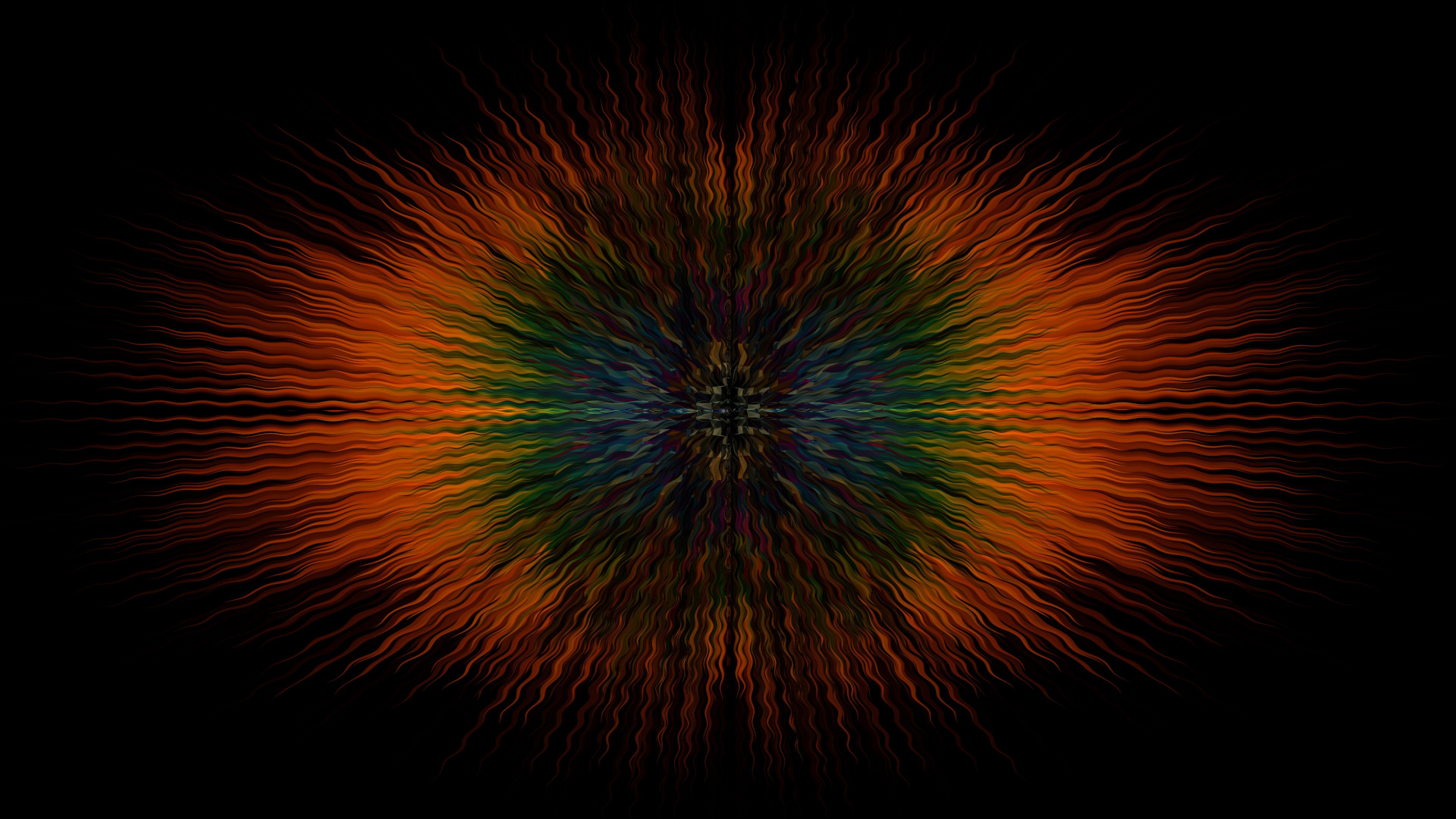 Lumière Orange et Verte Dans la Photographie en Accéléré. Wallpaper in 1920x1080 Resolution