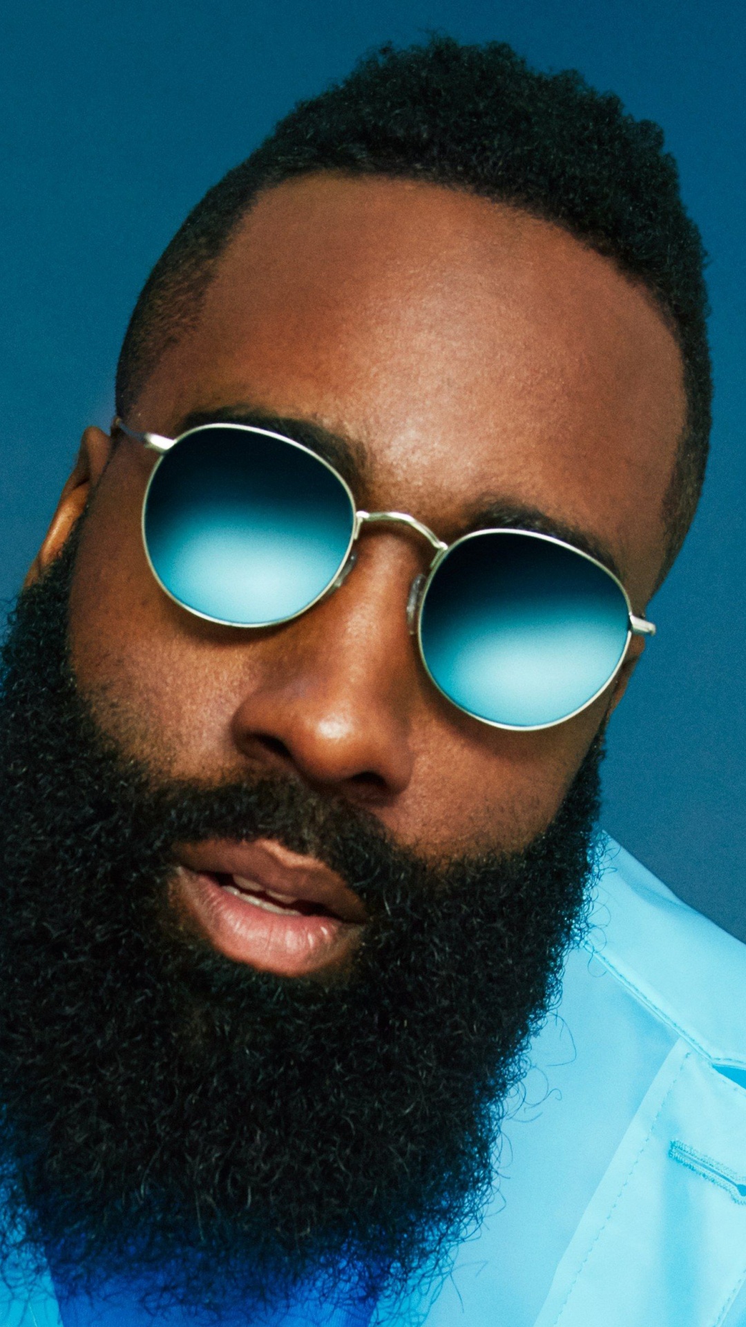 Man in White Button up Shirt Wearing Brown Sunglasses. Wallpaper in 1080x1920 Resolution