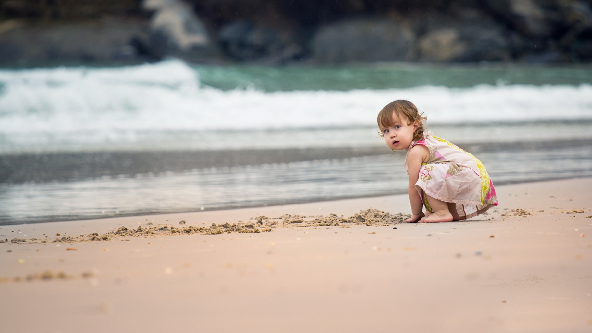 Strand, Sand, Urlaub, Meer, Ozean. Wallpaper in 1920x1080 Resolution