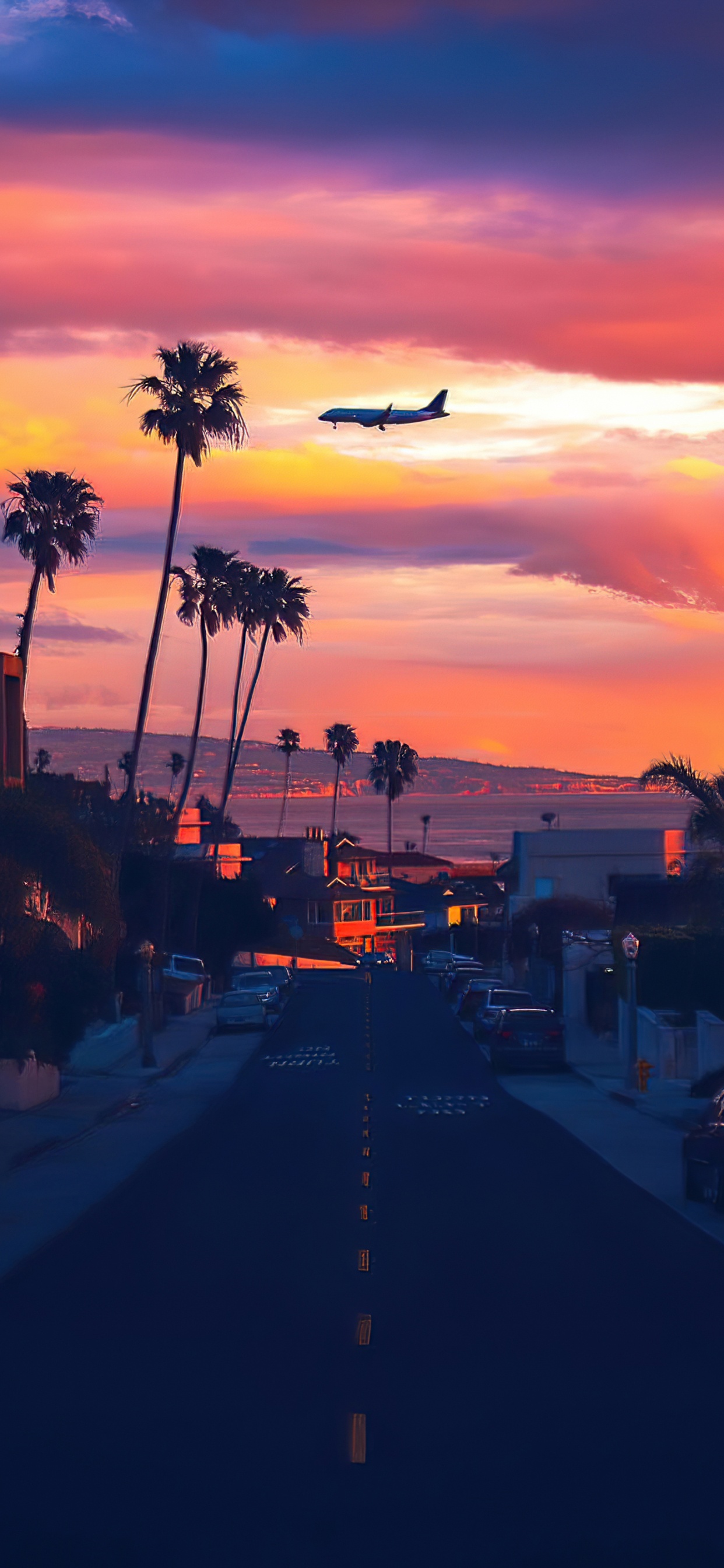 Cloud, Atmosphere, Daytime, Street Light, Orange. Wallpaper in 1242x2688 Resolution