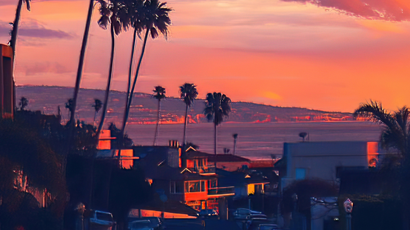 Cloud, Atmosphere, Daytime, Street Light, Orange. Wallpaper in 1366x768 Resolution