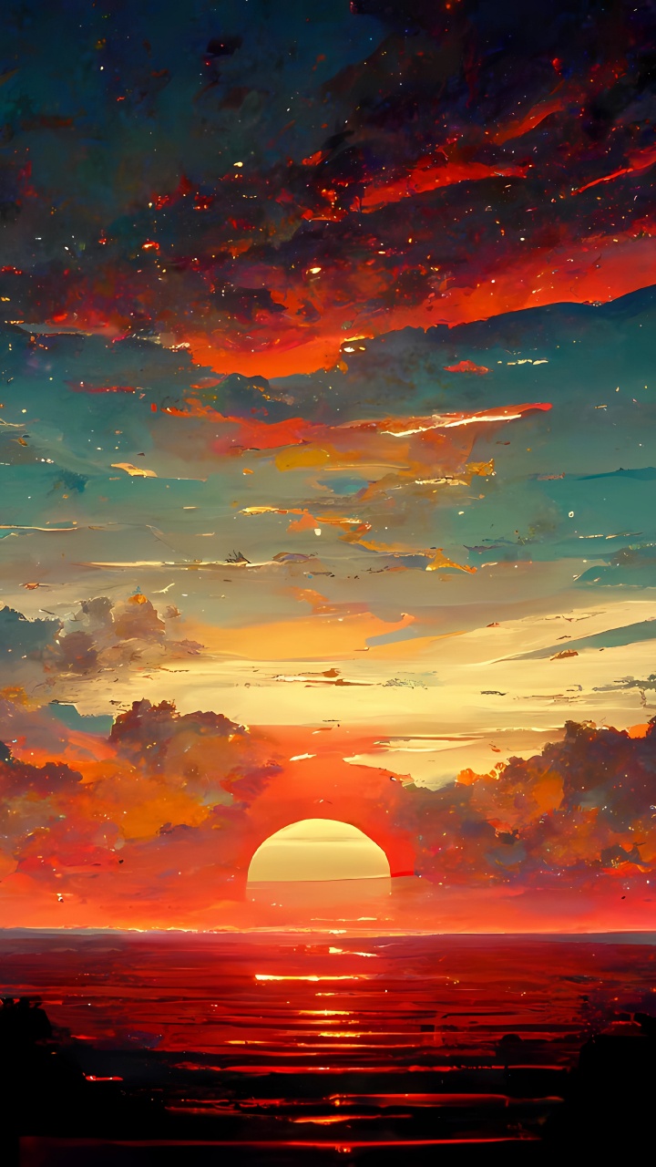 Water, Cloud, Atmosphere, Afterglow, Nature. Wallpaper in 720x1280 Resolution