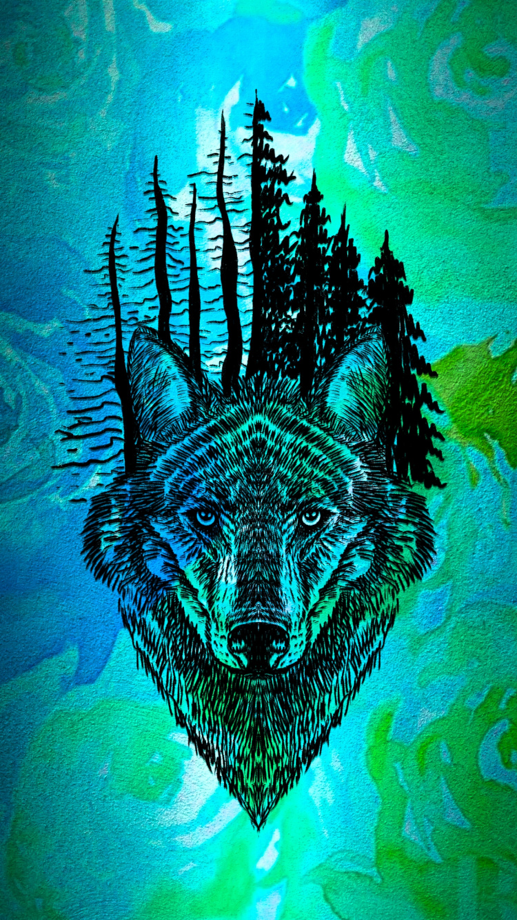 Submarino, Azure, Quijada, Arte, Felidae. Wallpaper in 750x1334 Resolution