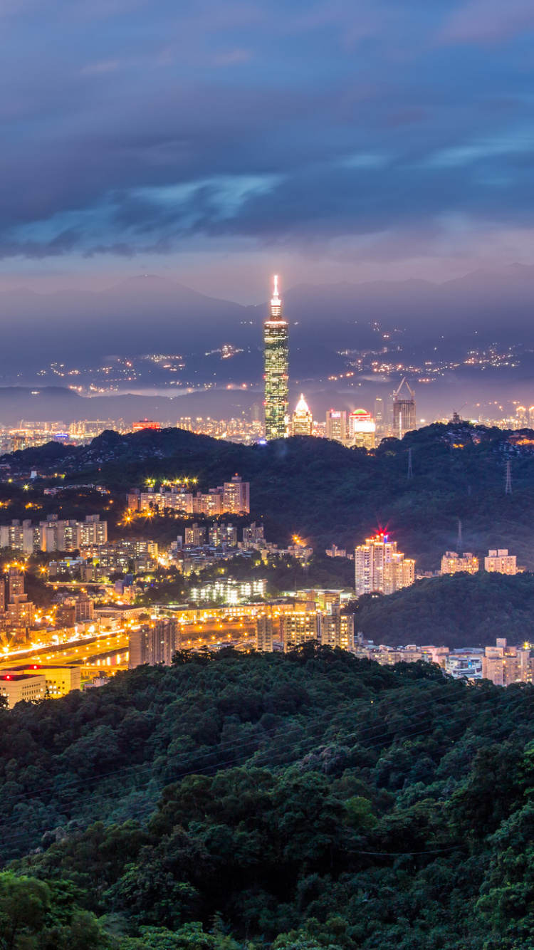 台北101, 城市, 城市景观, 里程碑, 中国 壁纸 750x1334 允许