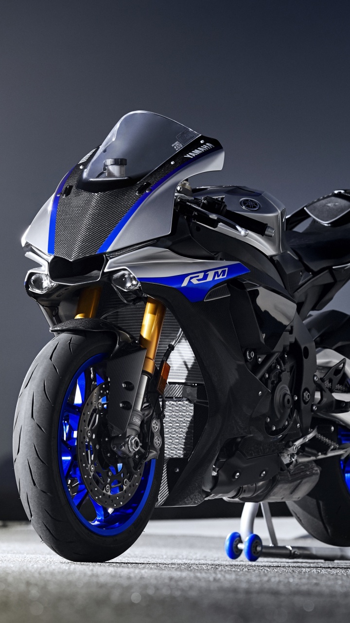 White and Black Sports Bike. Wallpaper in 720x1280 Resolution