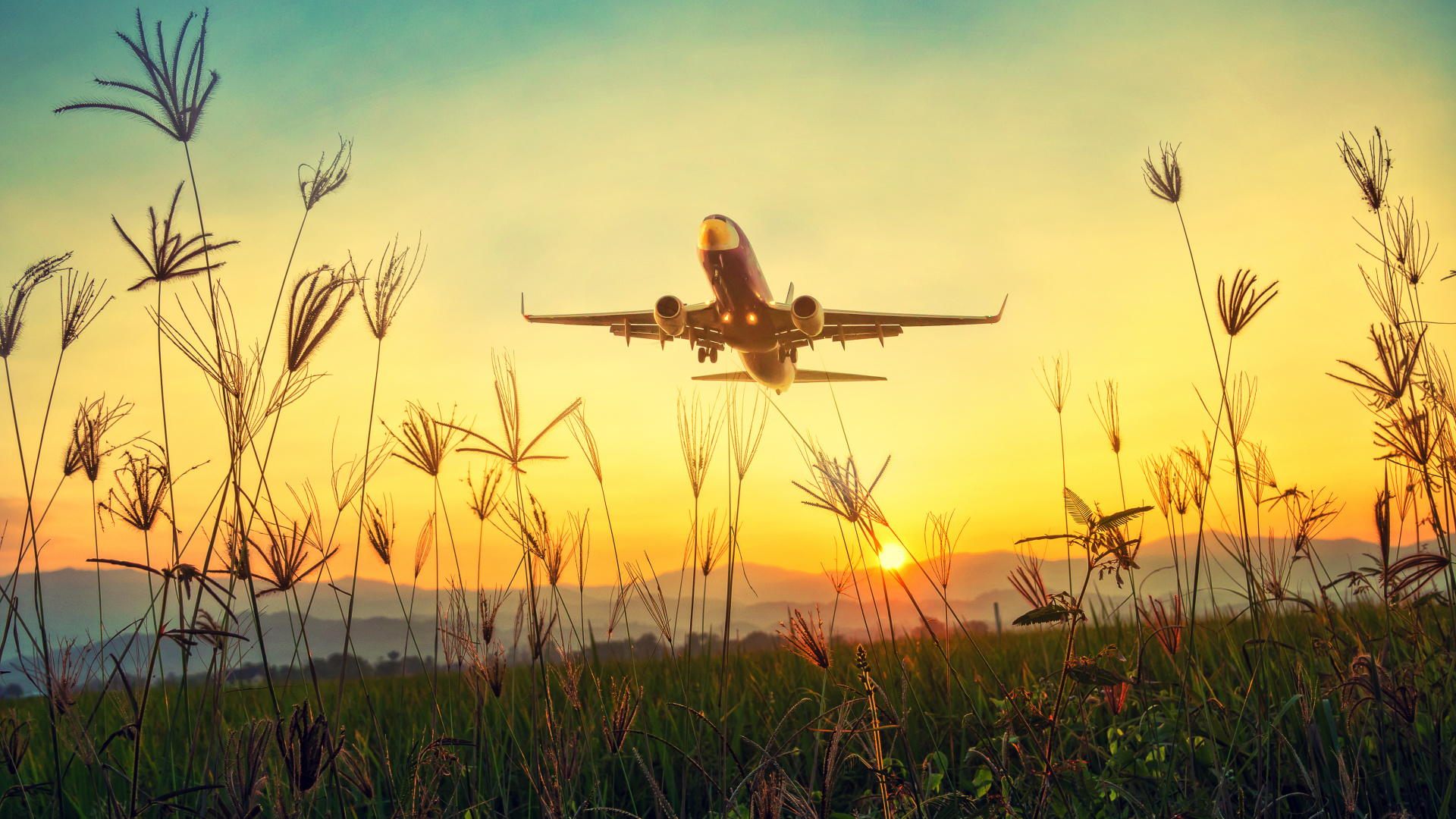 航班, 空中旅行, 航空, 旅行, 客机 壁纸 1920x1080 允许