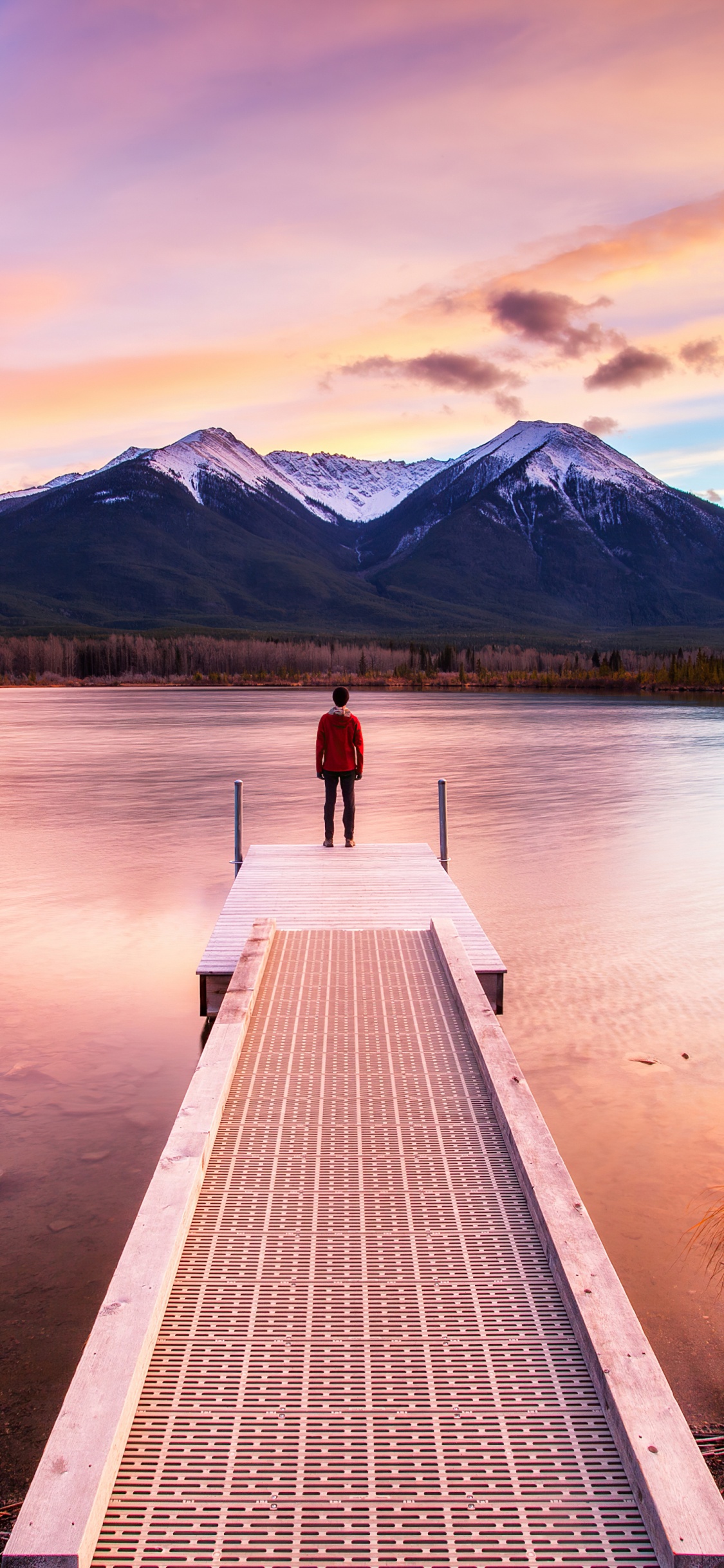 el Parque Nacional de Banff, Agua, Los Recursos de Agua, Montaña, Luz. Wallpaper in 1125x2436 Resolution