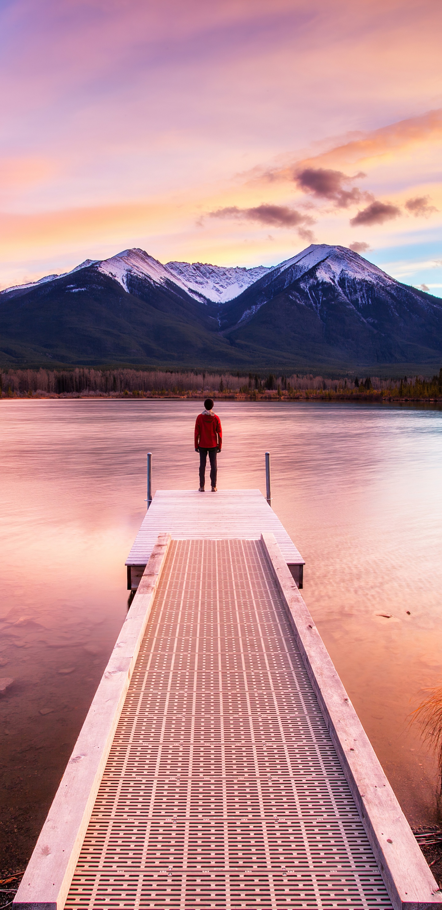 el Parque Nacional de Banff, Agua, Los Recursos de Agua, Montaña, Luz. Wallpaper in 1440x2960 Resolution