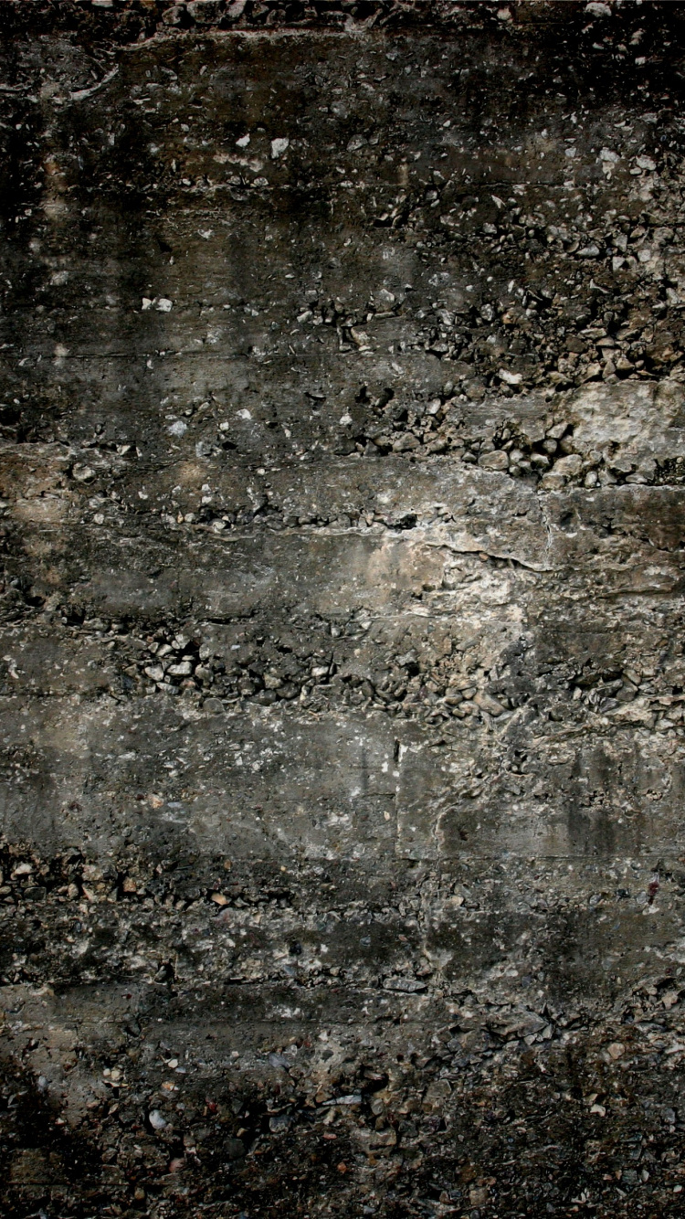 Braune Und Schwarze Abstrakte Malerei. Wallpaper in 750x1334 Resolution