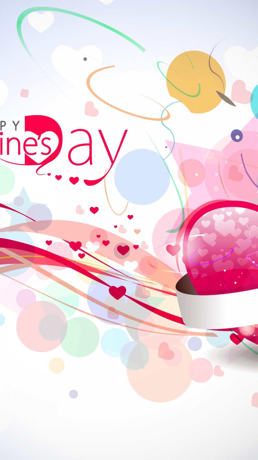 el Día de San Valentín, Coraz, Texto, Rosa, Diseño Gráfico. Wallpaper in 1080x1920 Resolution