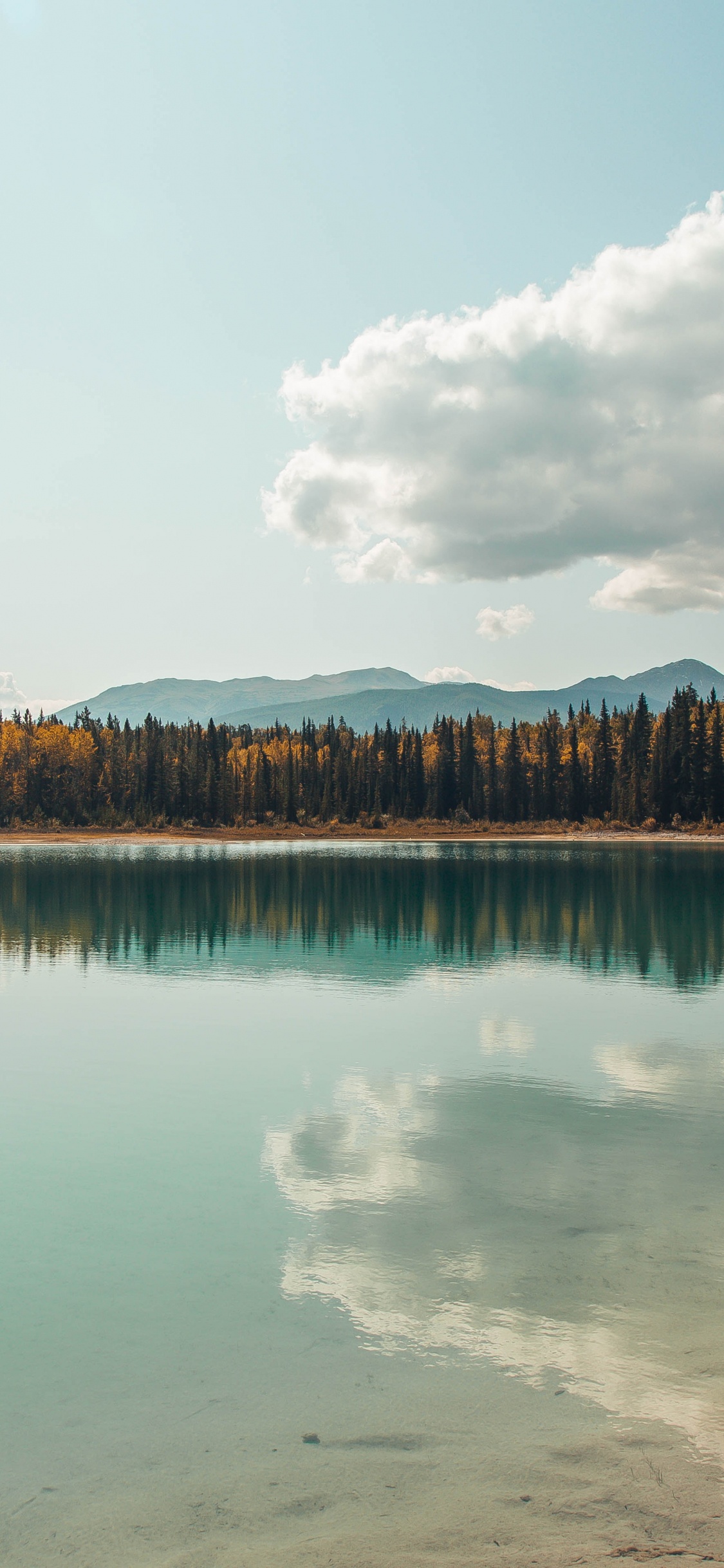 Gewässer, Natur, Reflexion, Wasser, Naturlandschaft. Wallpaper in 1125x2436 Resolution