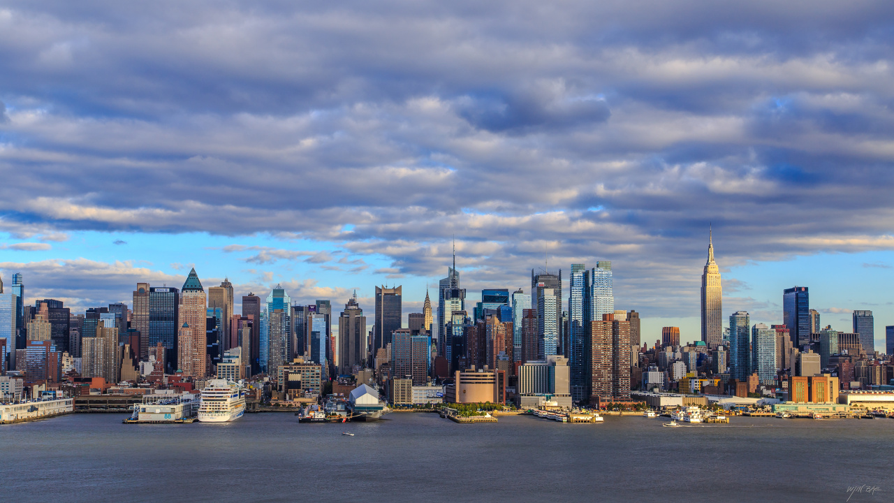 图纽约, 曼哈顿, 城市景观, 城市, 天际线 壁纸 1280x720 允许