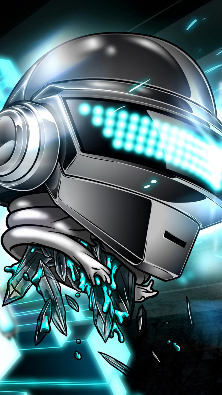 Daft Punk, 海报, 空间, 音频, 音频设备 壁纸 750x1334 允许