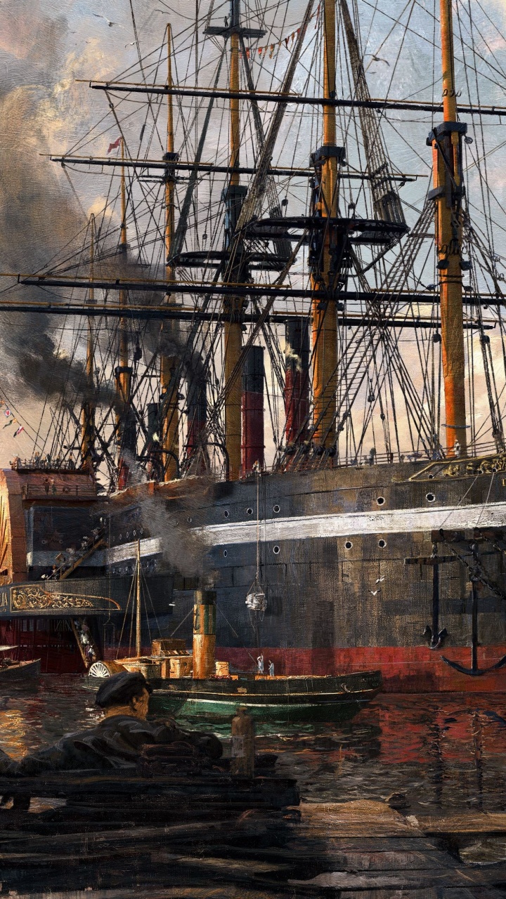 Anno 1800, Anno 1800 The Passage, Anno 1800 Season 2 Pass, Ubisoft Blue Byte, Ubisoft. Wallpaper in 720x1280 Resolution
