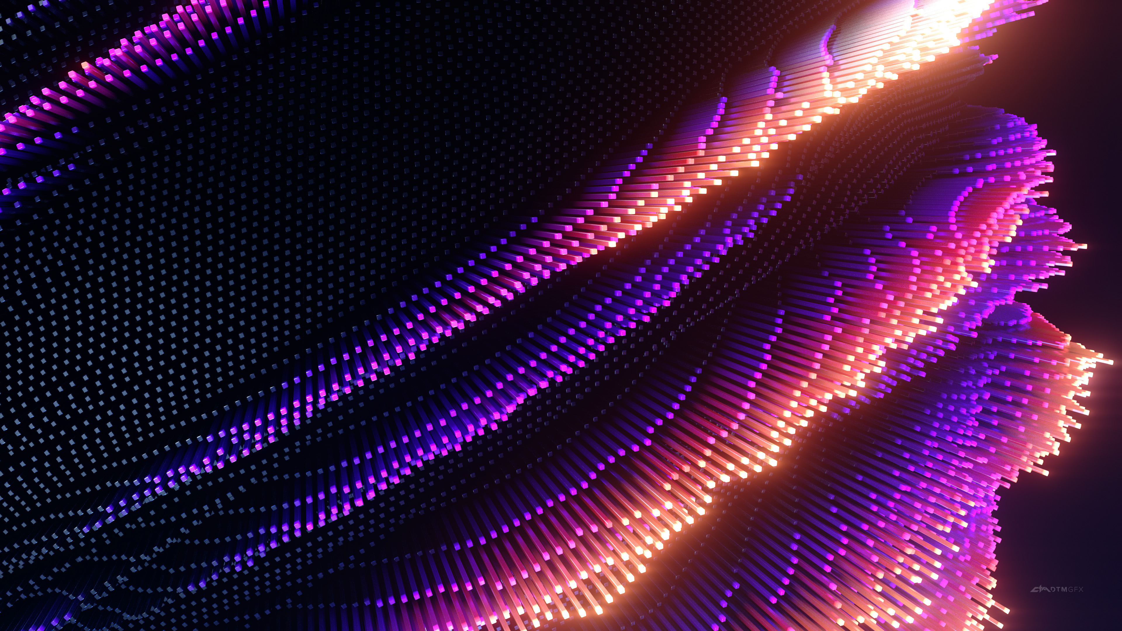 Purple and Black Lights in a Dark Room. Wallpaper in 3840x2160 Resolution