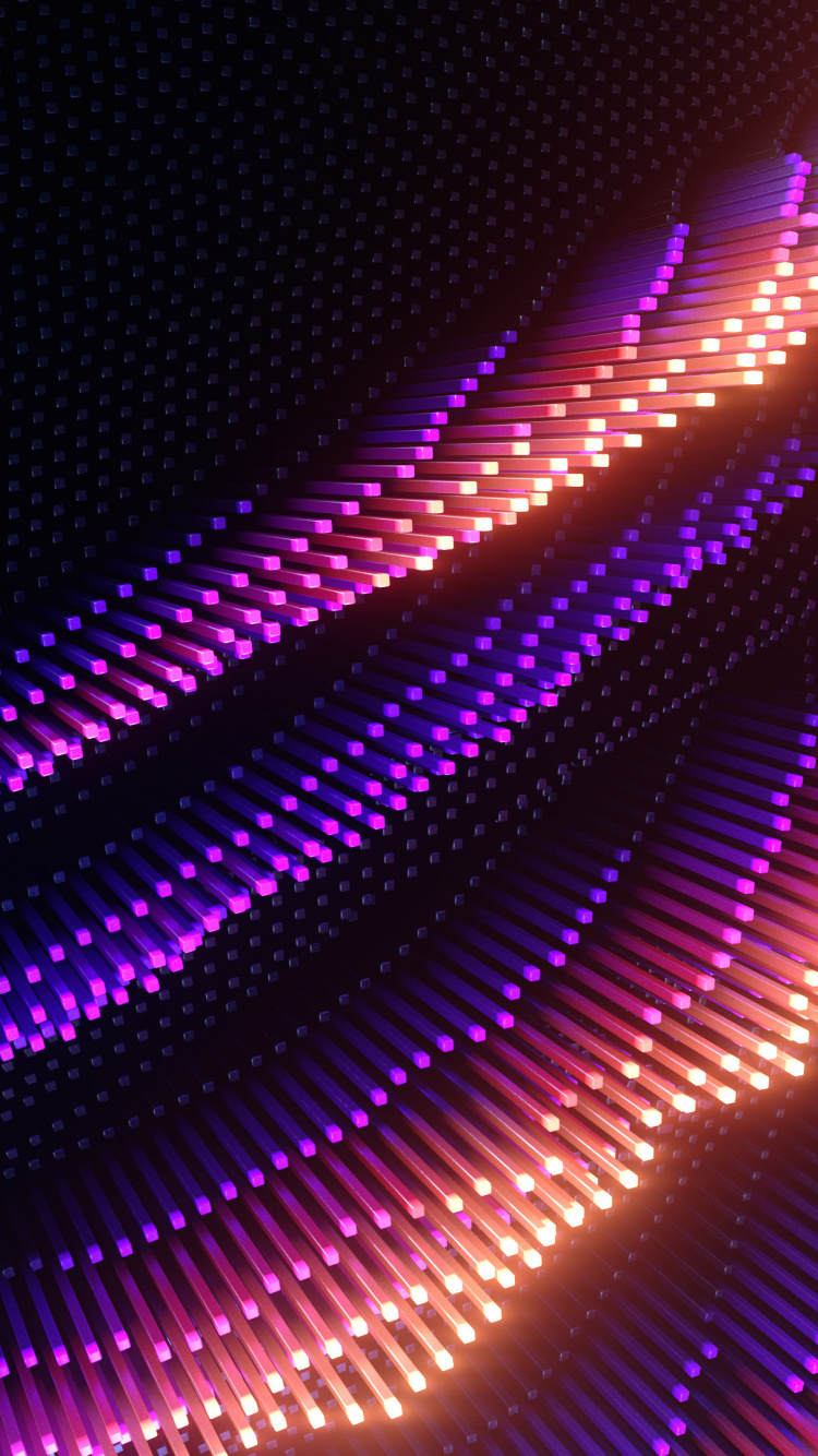 Purple and Black Lights in a Dark Room. Wallpaper in 750x1334 Resolution