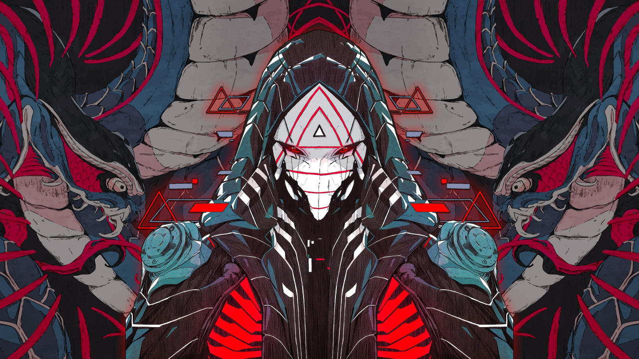 Ouroboros, Microphone, Digital Art, Mouth, Textile. Wallpaper in 1280x720 Resolution