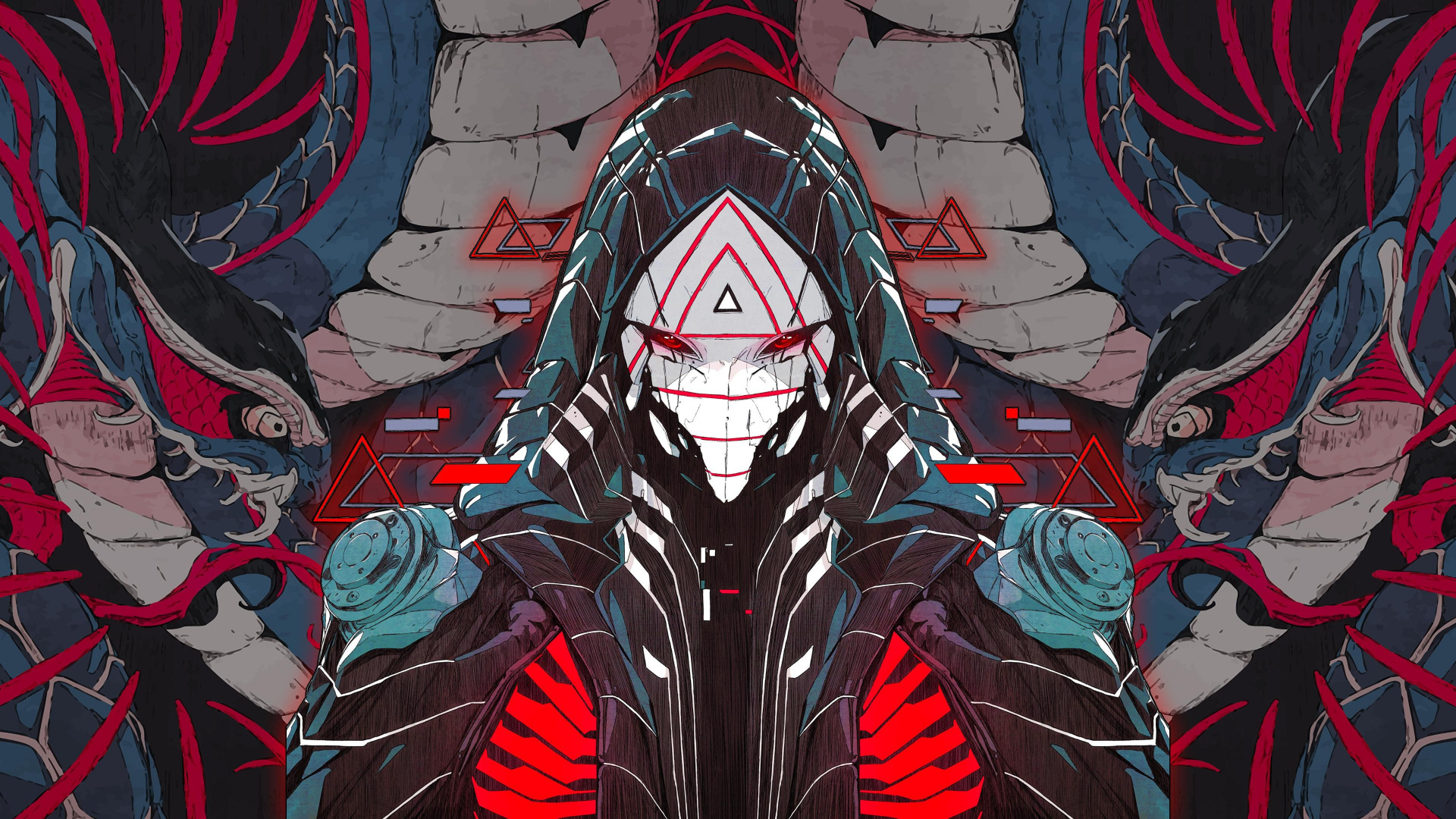 Ouroboros, Microphone, Digital Art, Mouth, Textile. Wallpaper in 1920x1080 Resolution