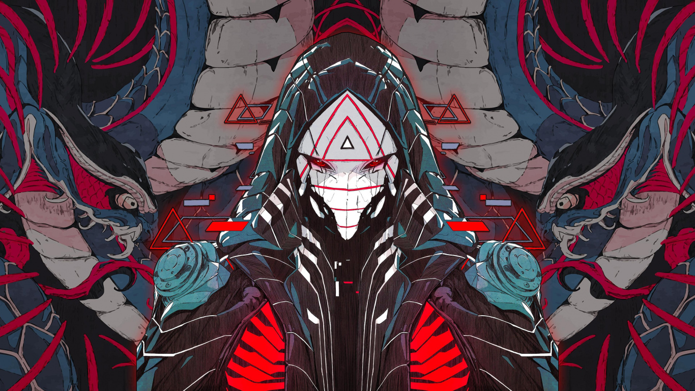 Ouroboros, Microphone, L'art Numérique, Bouche, Textile. Wallpaper in 1366x768 Resolution