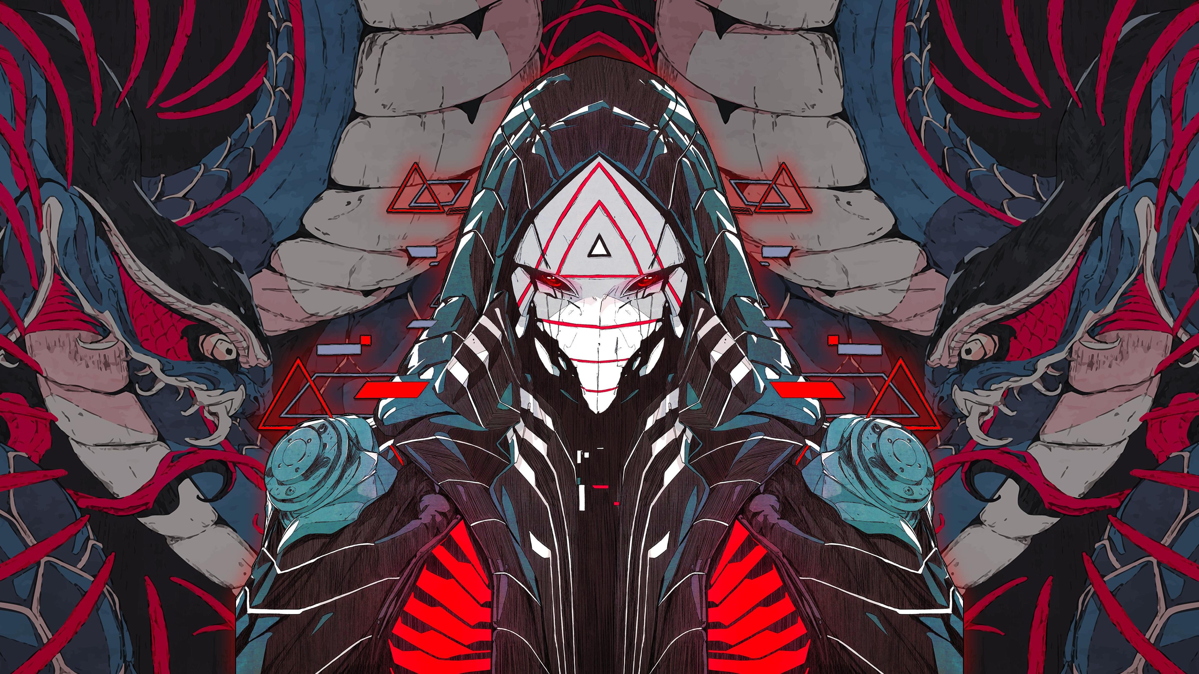 Ouroboros, Mikrofon, Digitale Kunst, Textil, Farbe. Wallpaper in 3840x2160 Resolution