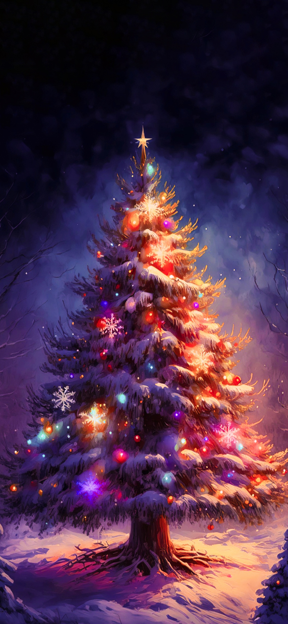 Christmas Tree, Christmas, Tree, Christmas Lights, Balsam Fir. Wallpaper in 1125x2436 Resolution