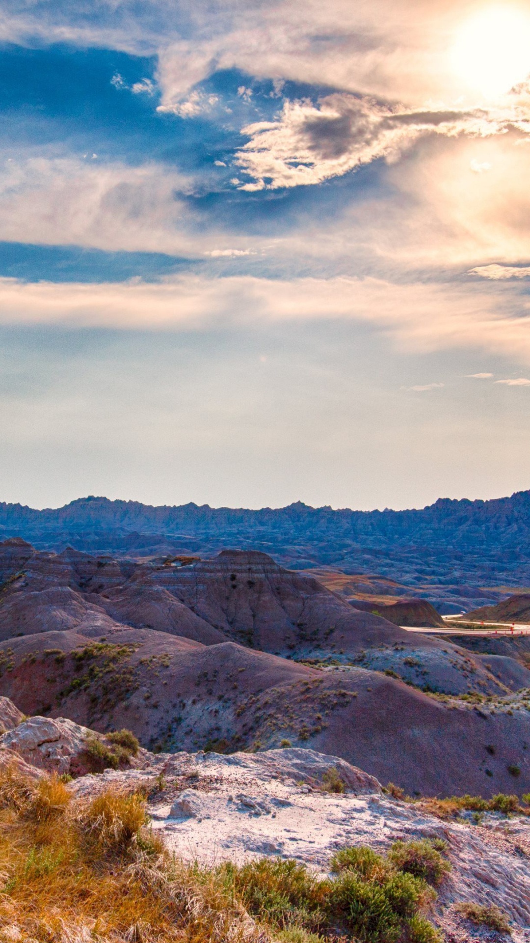 Brown and Green Mountains Under White Clouds and Blue Sky During Daytime. Wallpaper in 1080x1920 Resolution