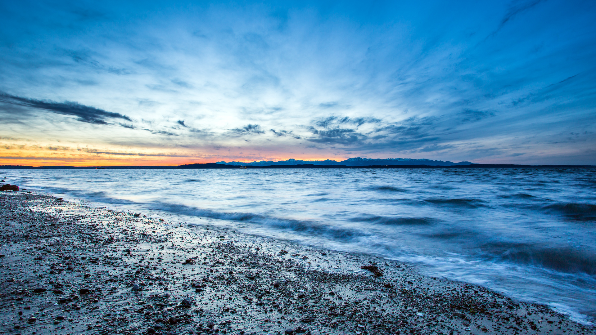 Earth, Cloud, Ocean, Rock, Sunset. Wallpaper in 1920x1080 Resolution