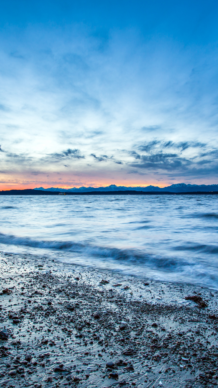 Earth, Cloud, Ocean, Rock, Sunset. Wallpaper in 750x1334 Resolution