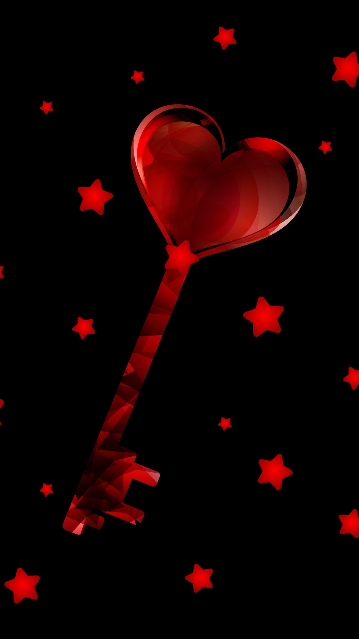 心脏, 红色的, 爱情, 深红色的 壁纸 720x1280 允许