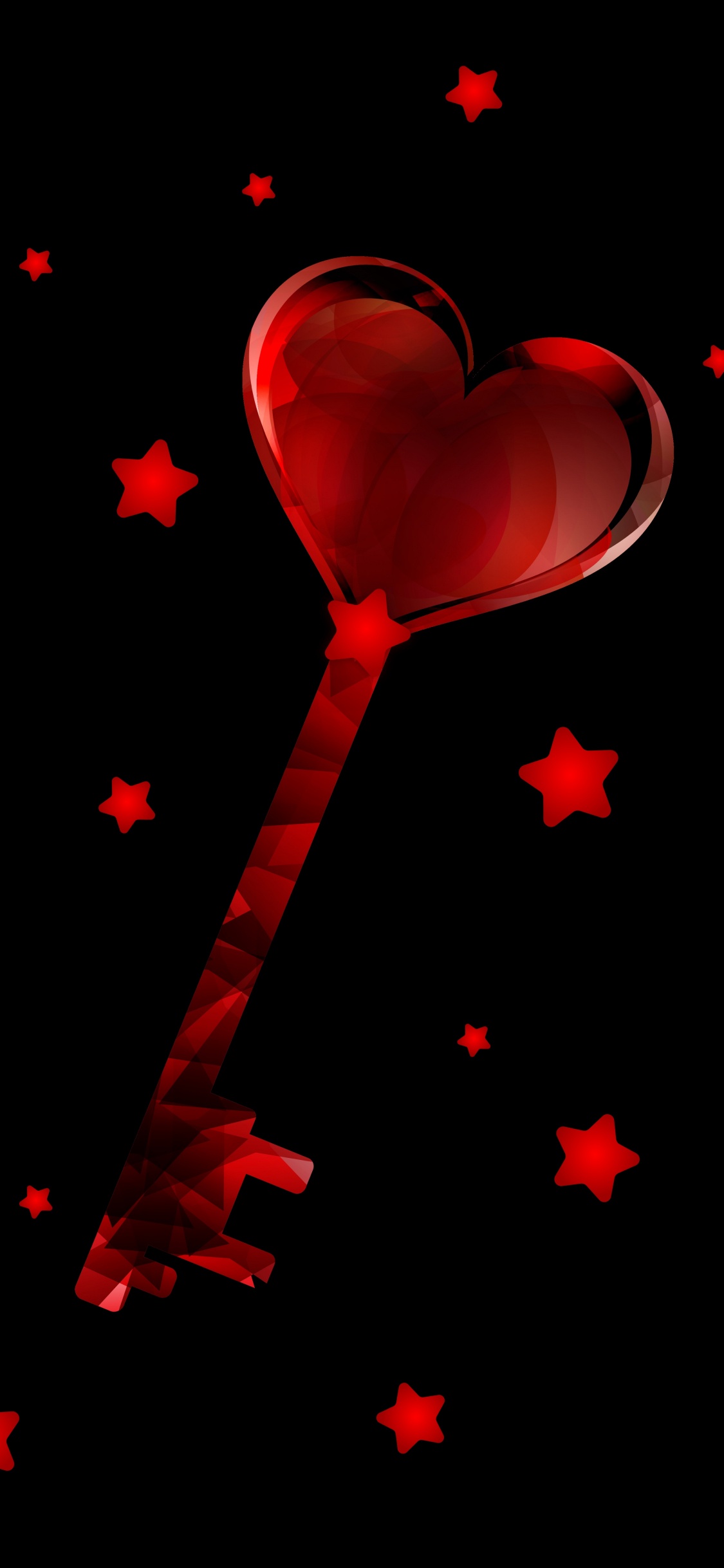 Heart, Red, Valentines Day, Love, Carmine. Wallpaper in 1125x2436 Resolution