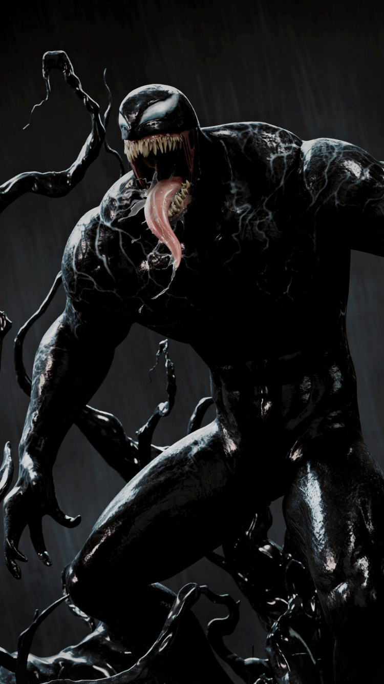 Homme en Costume Noir Tenant un Fusil Noir. Wallpaper in 750x1334 Resolution