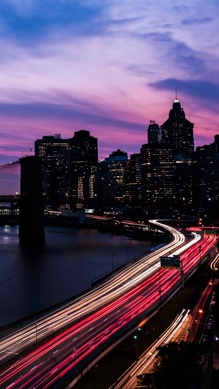 城市景观, 城市, 里程碑, 反射, 曼哈顿 壁纸 720x1280 允许