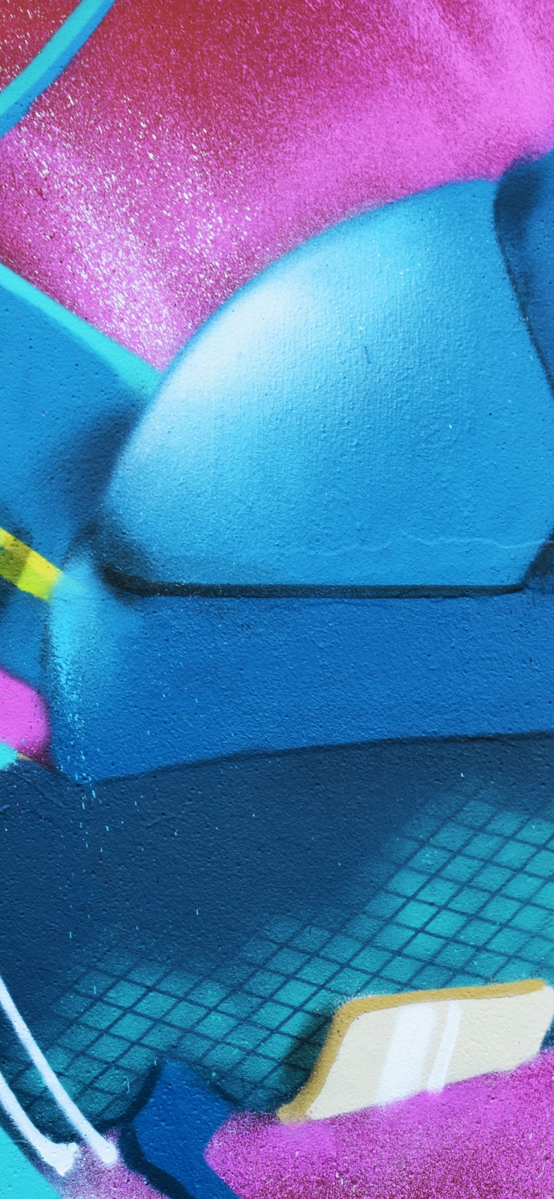 Textil Azul y Rosa Con Correa Amarilla. Wallpaper in 1125x2436 Resolution